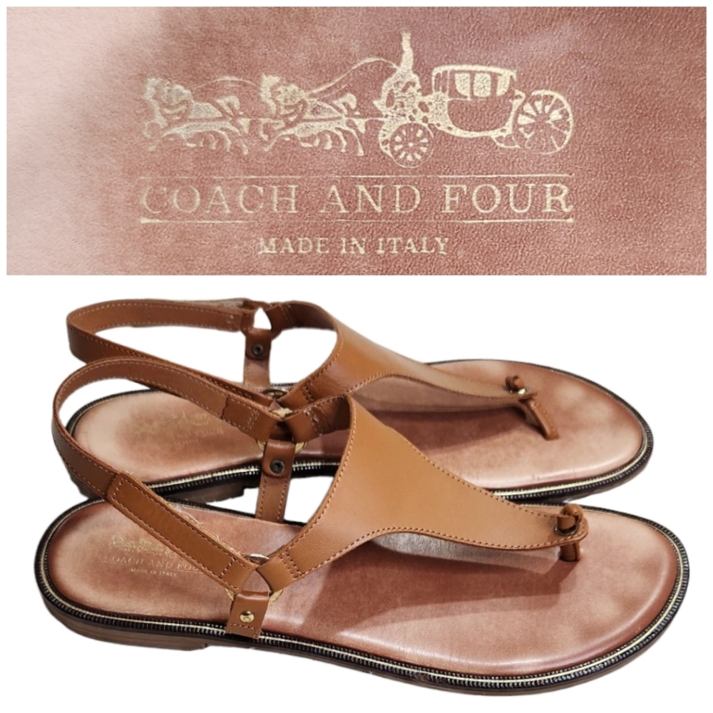 Coach and Four Tan Sandals